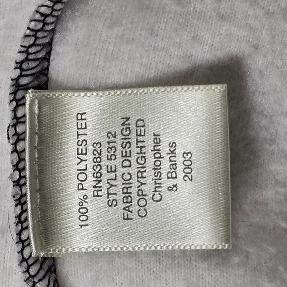 Christopher & Banks Winter Scene Cardigan Sweater Women’s Large Snowflake Bird C - Picture 10 of 11